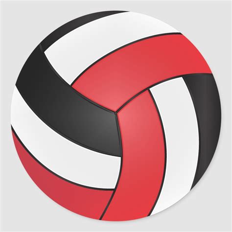 red and white volleyball